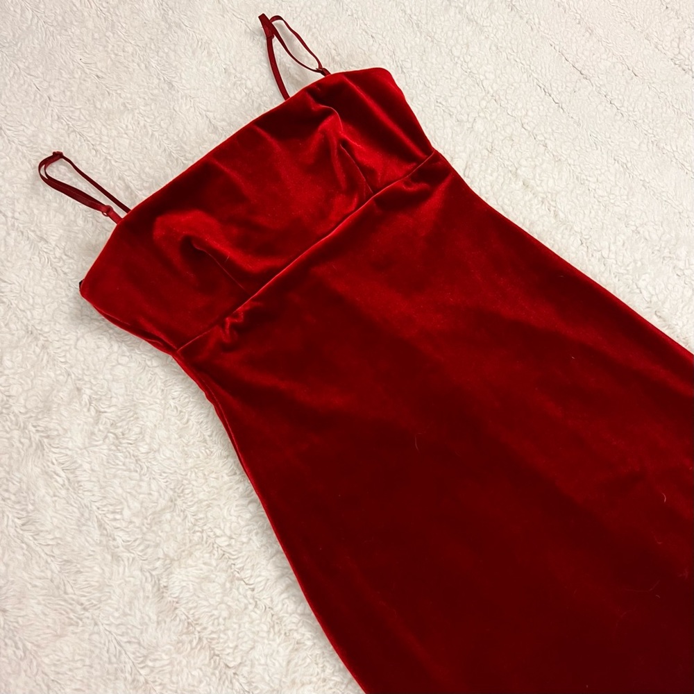unreal deep red grunge vampire midi dress 🥀